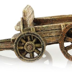 Voiture hippomobile petite KP013-4-091A resine artificielle 9.5x8x5cm